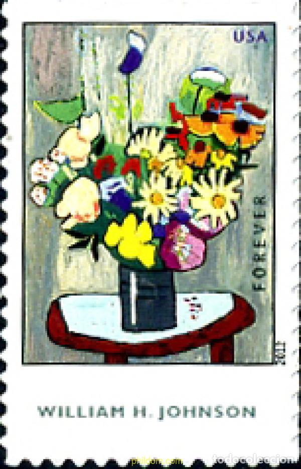 Sellos: 279934 MNH ESTADOS UNIDOS 2012 PINTURA DE WILLIAM H. JOHNSON 81901-1970)