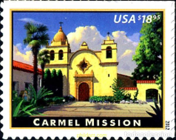 Sellos: 279938 MNH ESTADOS UNIDOS 2012 MISION DE SAN CARLOS BORROMEO DEL RIO CARMELO