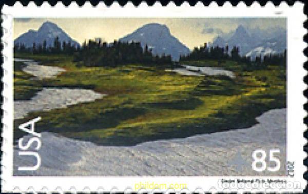 Sellos: 285453 MNH ESTADOS UNIDOS 2012 PARQUE NACIONAL DEL GLACIAR EN MONTANA