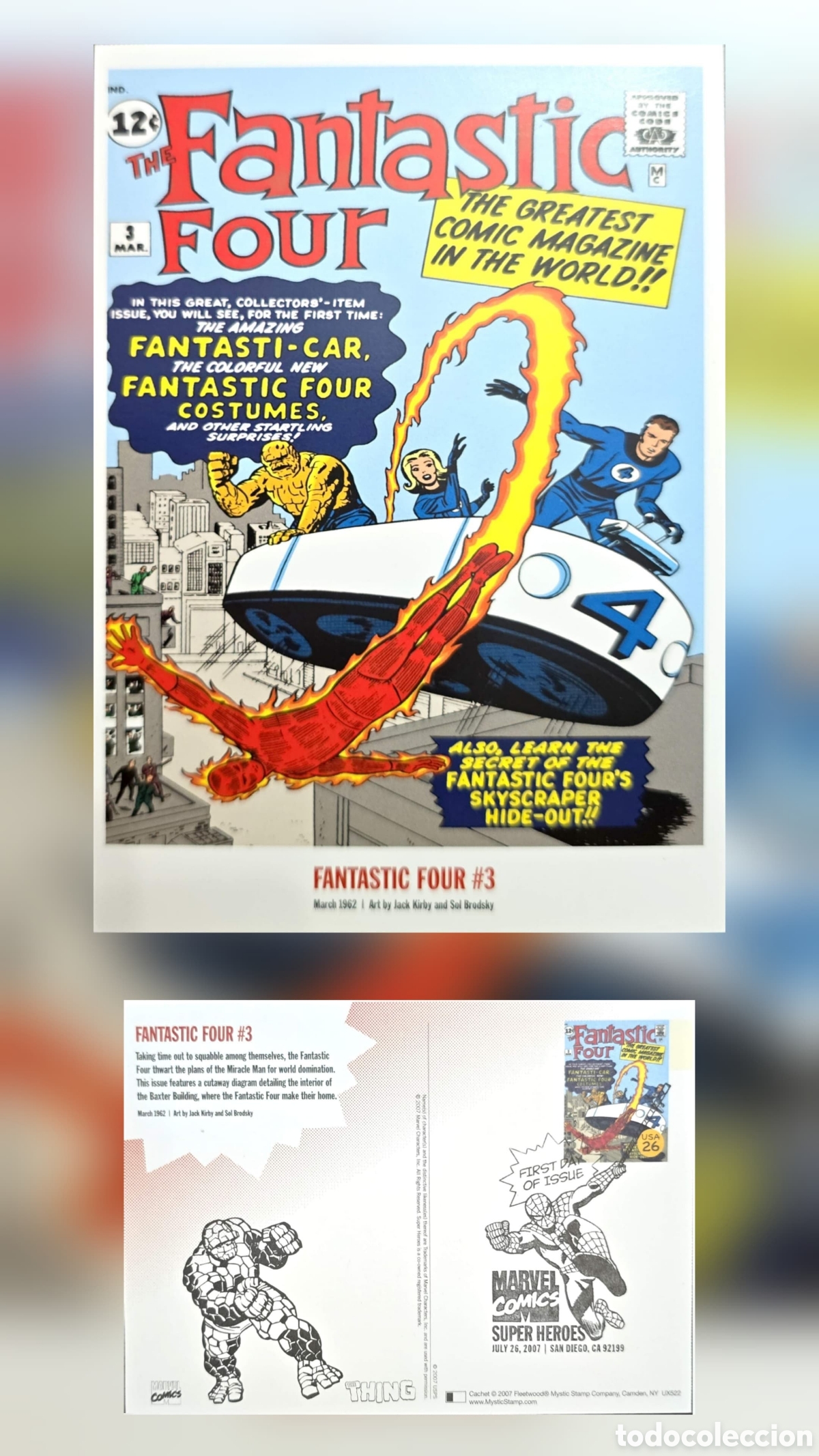 Sellos: CA) United States .2007 . Marvel Superheroes - Fantastic Four.