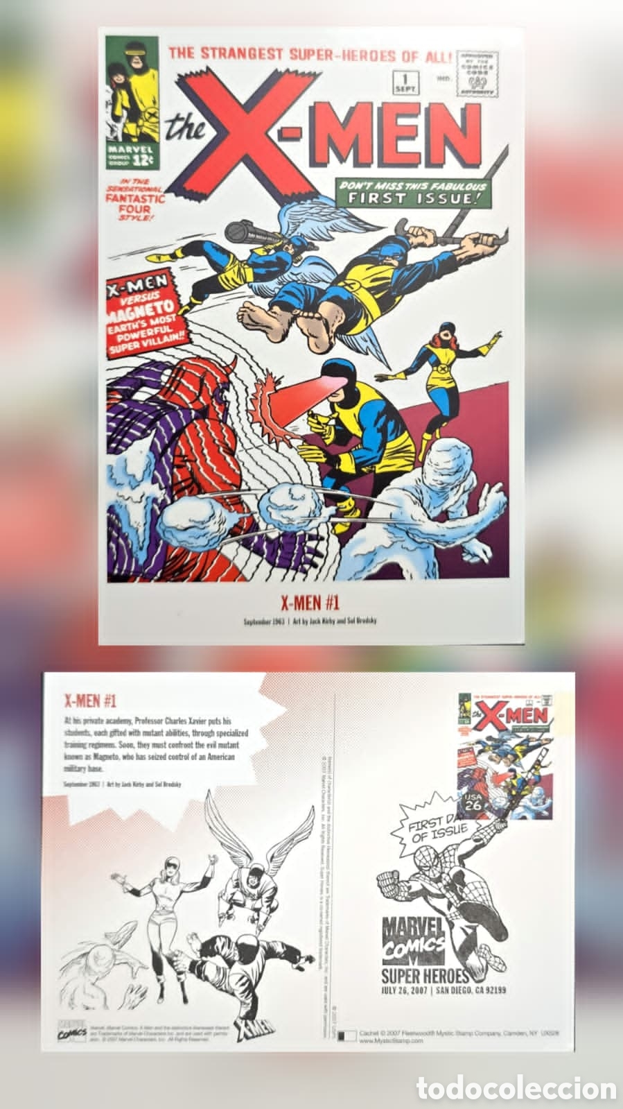 Sellos: CA) United States .2007 . Marvel superheroes - X-Men.