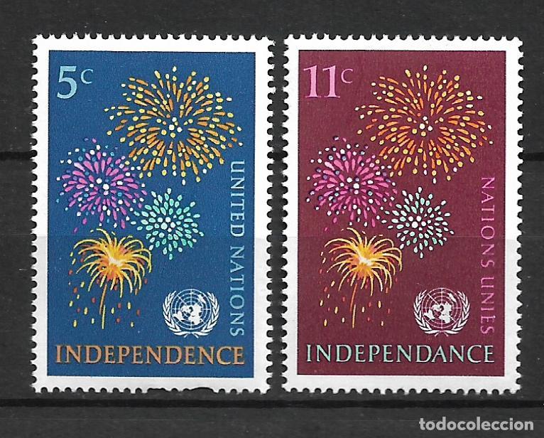 Sellos: onu new york 1967 scott 168/169 ** mnh - 33/47