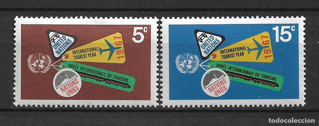 Sellos: onu new york 1967 scott 175/176 ** mnh - 33/47