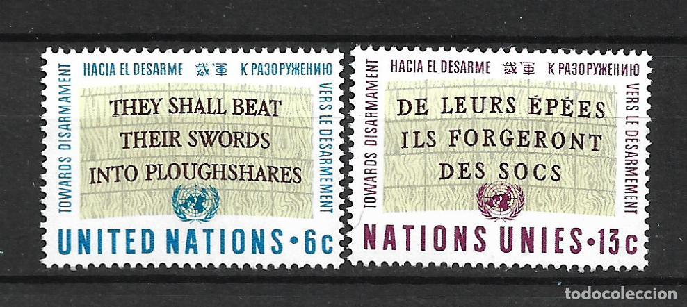 Sellos: onu new york 1967 scott 177/178 ** mnh - 33/47