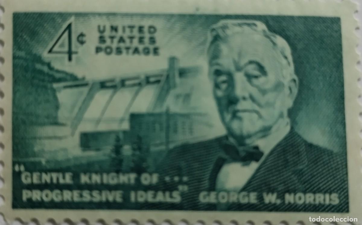 Sellos: SELLO ESTADOS UNIDOS, A&Ntilde;O 1961, CENTENARIO DEL NACIMIENTO DEL SENADOR GEORGE W. NORRIS, NUEVO**MNH