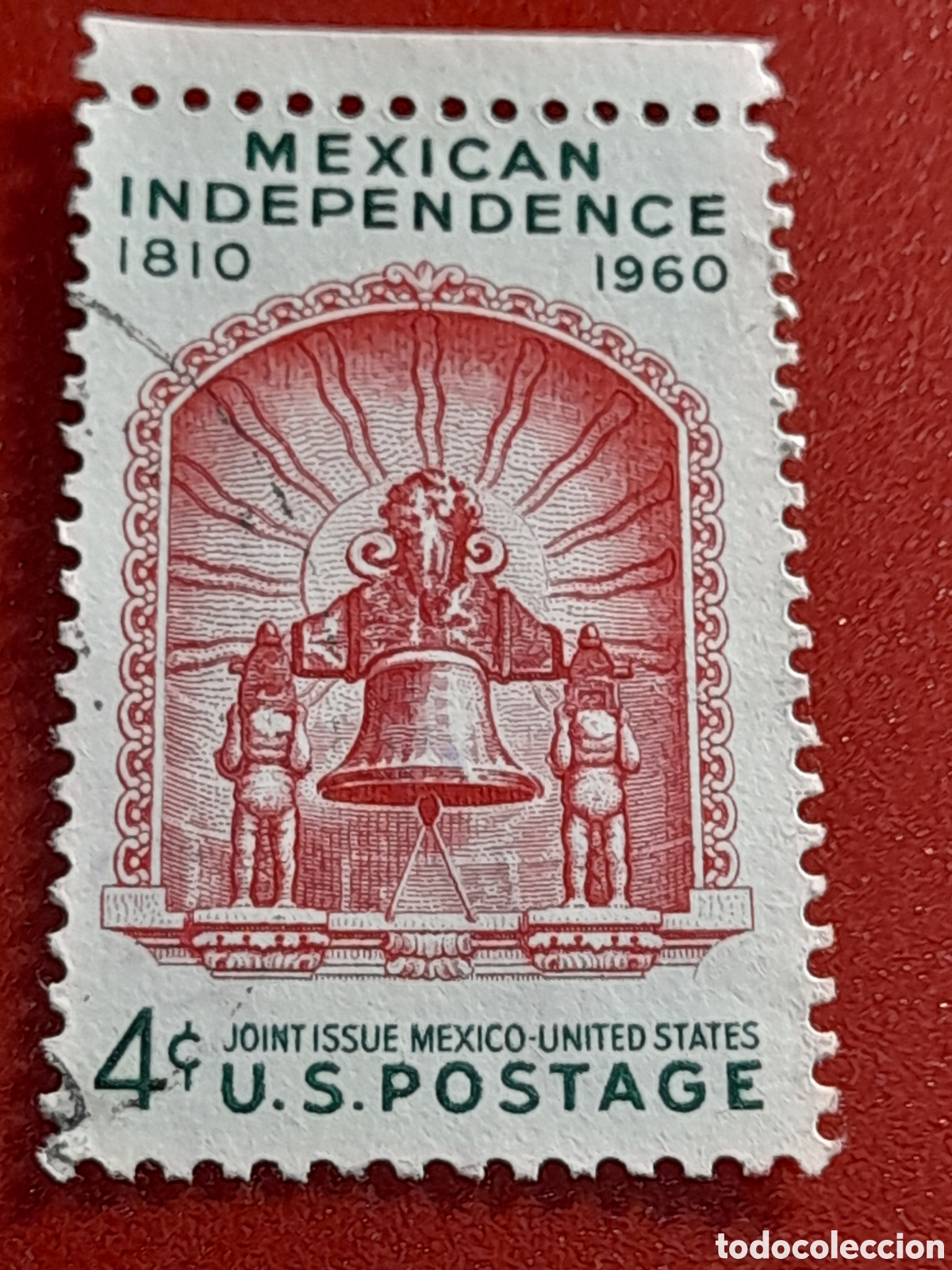 Sellos: Sello Estados Unidos mtdo/udo 1960. 150Aniv independencia M&eacute;xico. Campa&ntilde;a. S&iacute;mbolo.