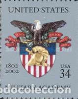 Sellos: ESTADOS UNIDOS, 2002 SW3625 ''Academia Militar - Adhesivo''./ Nuevos, sin fijasellos, MNH.