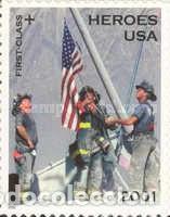 Sellos: ESTADOS UNIDOS, 2002 SW3687 ''H&eacute;roes de 2001 - Adhesivo''./ Nuevos, sin fijasellos, MNH.