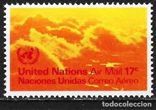Sellos: Naciones Unidas (Nueva York) 1972 - Mi 247 - YT A 17 - Nubes - MNH** ( A&eacute;reo )