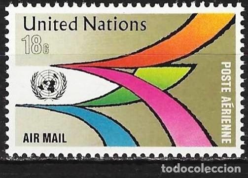 Sellos: Naciones Unidas (Nueva York) 1974 - Mi 273 - YT A 20 - Caminos - MNH** ( A&eacute;reo )