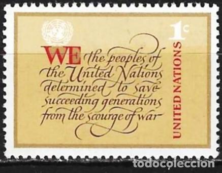 Sellos: Naciones Unidas (Nueva York) 1978 - Mi 315 - YT 283 - El estatuto de las Naciones - MNH**