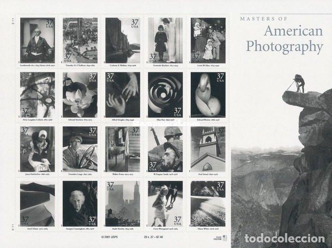 Sellos: ESTADOS UNIDOS, 2002 SW3711/30HB ''Maestros de la Fotograf&iacute;a''./ Nuevos, sin fijasellos, MNH.