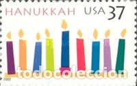 Sellos: ESTADOS UNIDOS, 2002 SW3767 &rdquo;Hanukkah, fiesta jud&iacute;a. Adhesivo. &rdquo;./ Nuevos, sin fijasellos, MNH.