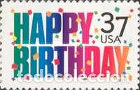 Sellos: ESTADOS UNIDOS, 2002 SW3775 &rdquo;Feliz Cumplea&ntilde;os. Adhesivo&rdquo;./ Nuevos, sin fijasellos, MNH.