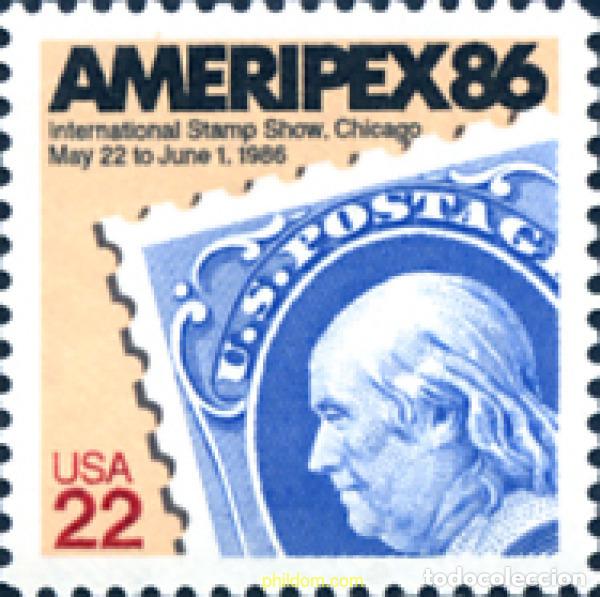 Sellos: 244502 MNH ESTADOS UNIDOS 1985 EXPOSICION FILATELICA INTERNACIONAL. AMERIPEX 86