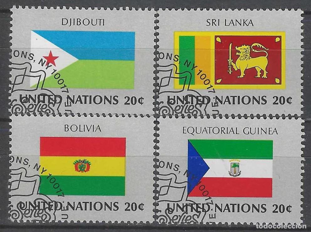 Sellos: NACIONES UNIDAS NUEVA YORK 1981 - BANDERAS, S.COMPLETA - USADOS
