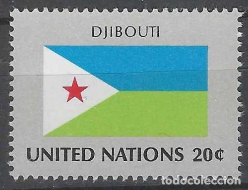 Sellos: NACIONES UNIDAS NUEVA YORK 1981 - BANDERAS, DJIBOUTI - MNH**