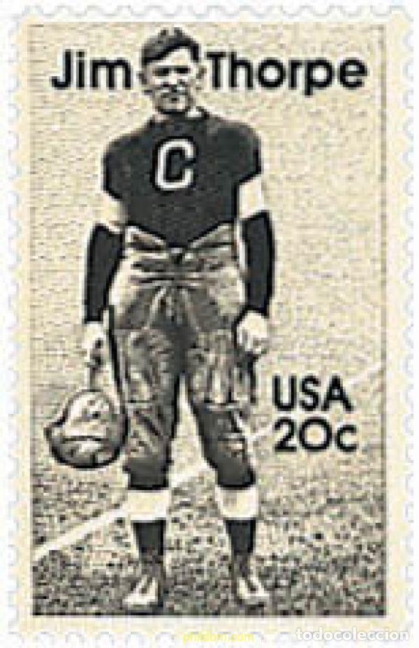 Sellos: 69649 MNH ESTADOS UNIDOS 1984 HOMENAJE AL ATLETA JIM THORPE
