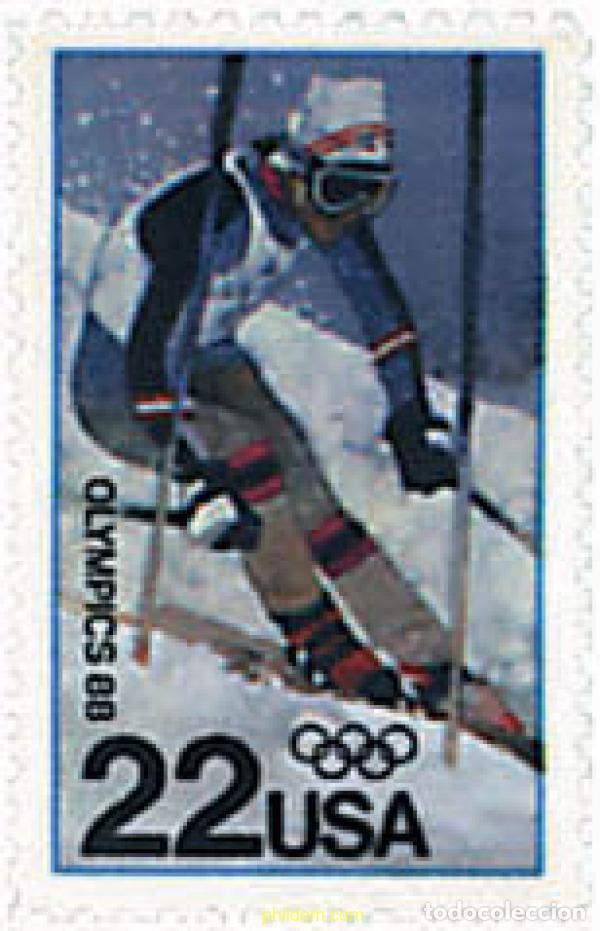 Sellos: 70745 MNH ESTADOS UNIDOS 1988 15 JUEGOS OLIMPICOS INVIERNO CALGARY 1988