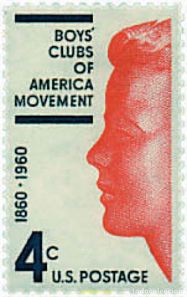Sellos: 38384 MNH ESTADOS UNIDOS 1960 CENTENARIO DEL CLUB DE MUCHACHOS