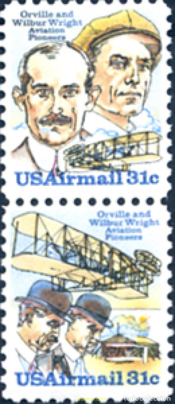 Sellos: 134354 MNH ESTADOS UNIDOS 1978 75 ANIVERSARIO DEL PRIMER VUELO DE LOS HERMANOS WRIGHT