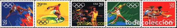 Sellos: 137525 MNH ESTADOS UNIDOS 1991 25 JUEGOS OLIMPICOS VERANO BARCELONA 1992