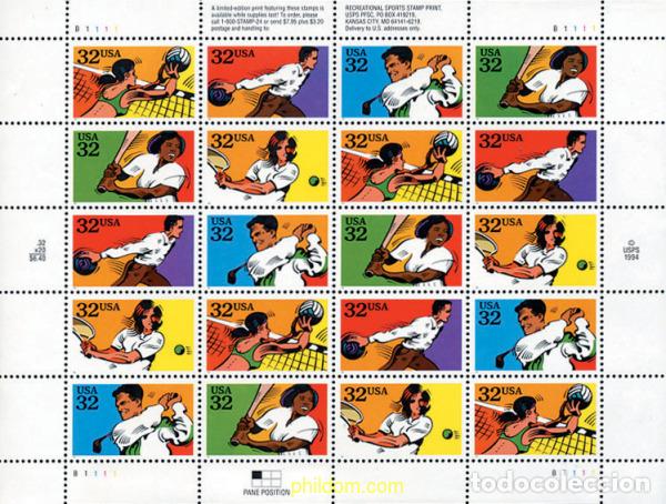 Sellos: 136009 MNH ESTADOS UNIDOS 1995 DEPORTES