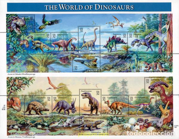 Sellos: 271236 MNH ESTADOS UNIDOS 1997 EL MUNDO DE LOS DINOSAUROS