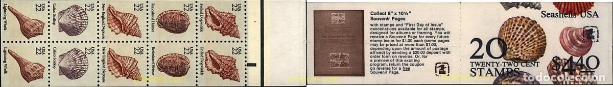 Sellos: 3434 MNH ESTADOS UNIDOS 1985 CONCHAS