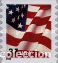 Sellos: ESTADOS UNIDOS, 2002 SW3699 &rdquo;Bandera, 37 USA&rdquo;. Dent. 8 1/2 de ruleta vertical, adhesivo. MNH.