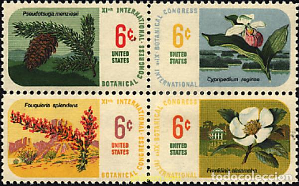 Sellos: 4831 MNH ESTADOS UNIDOS 1969 CONGRESO BOTANICO INTERNACIONAL