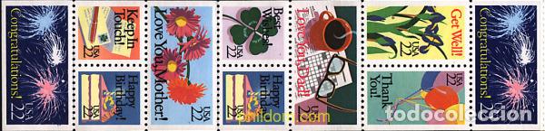Sellos: 626921 MNH ESTADOS UNIDOS 1987 SELLOS DE MENSAJES