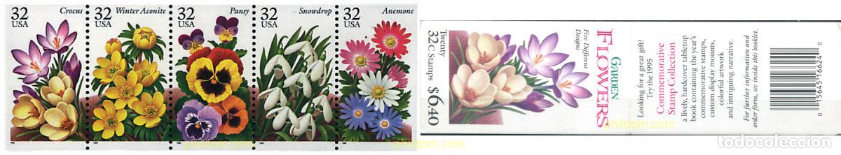Sellos: 4895 MNH ESTADOS UNIDOS 1996 FLORES DE JARDIN