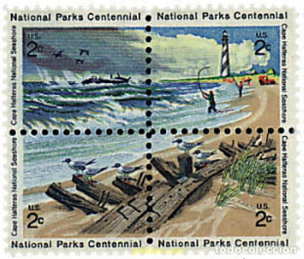 Sellos: 6627 MNH ESTADOS UNIDOS 1972 CENTENARIO DE LOS PARQUES NACIONALES
