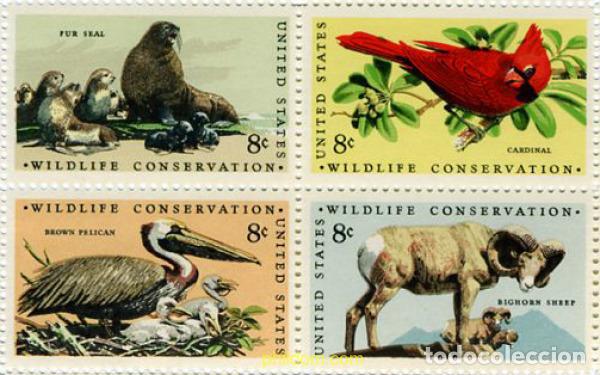 Sellos: 310928 MNH ESTADOS UNIDOS 1972 PROTECCION DE LA NATURALEZA