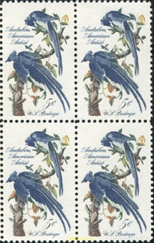 Sellos: 655796 MNH ESTADOS UNIDOS 1963 180 ANIVERSARIO DEL NACIMIENTO DEL ORNITOLOGO J.J. AUDUBON