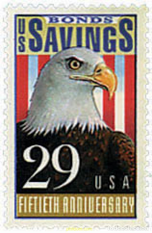 Sellos: 33023 MNH ESTADOS UNIDOS 1991 50 ANIVERSARIO DE LAS CAJAS DE AHORRO