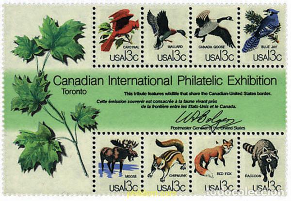 Sellos: 36146 MNH ESTADOS UNIDOS 1978 EXPOSICION FILATELICA INTERNACIONAL EN TORONTO