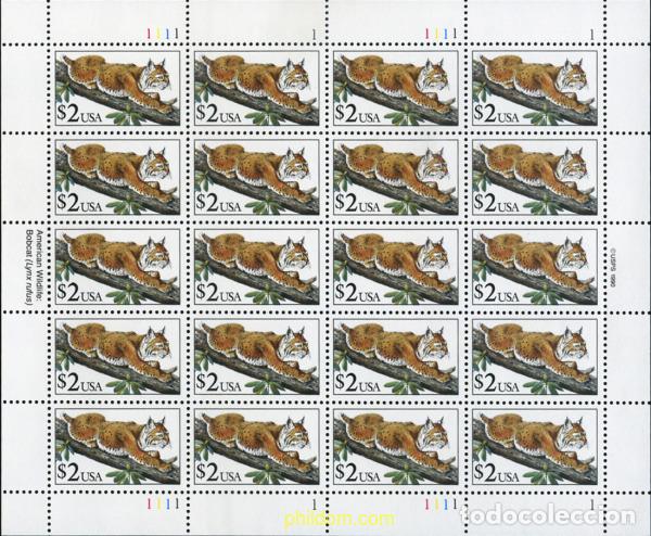 Sellos: 358939 MNH ESTADOS UNIDOS 1990 LA VIDA SALVAJE
