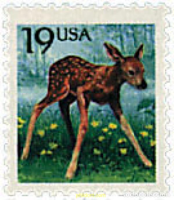 Sellos: 30187 MNH ESTADOS UNIDOS 1991 CIERVOS