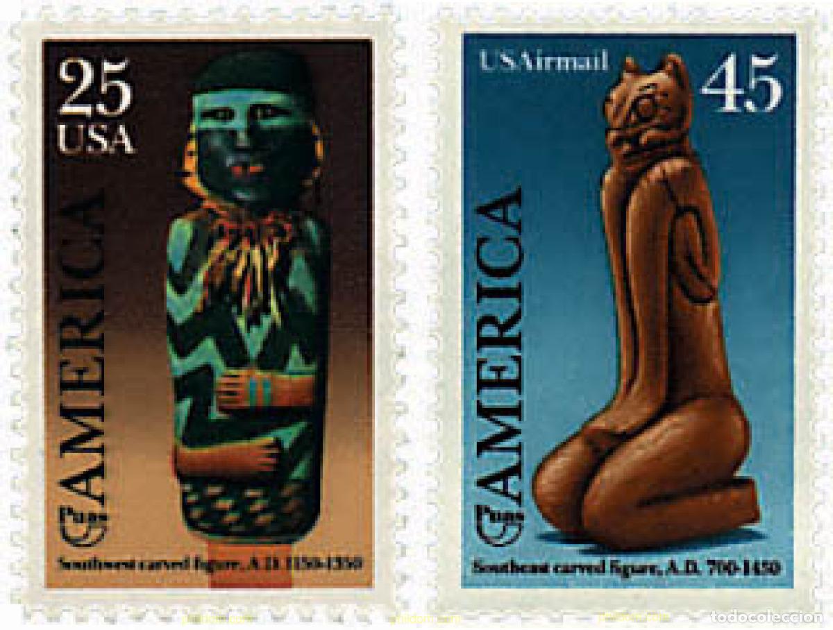 Sellos: 38029 MNH ESTADOS UNIDOS 1989 AMERICA-UPAEP 1989 - PUEBLOS PRECOLOMBIANOS, USOS Y COSTUMBRES