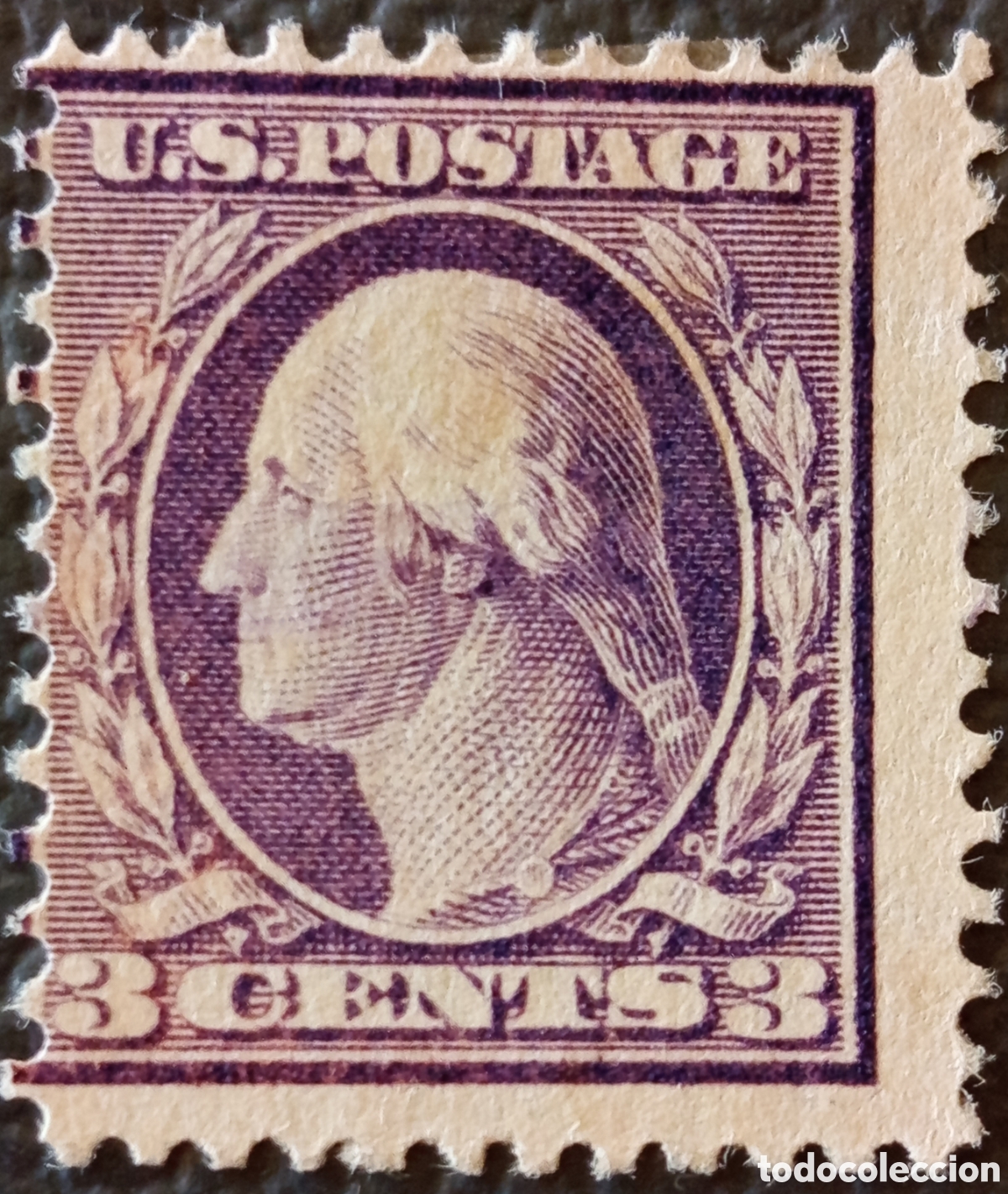 Timbres: USA 1917 Washington 3 Cents Violeta Scott #501 Type I MH