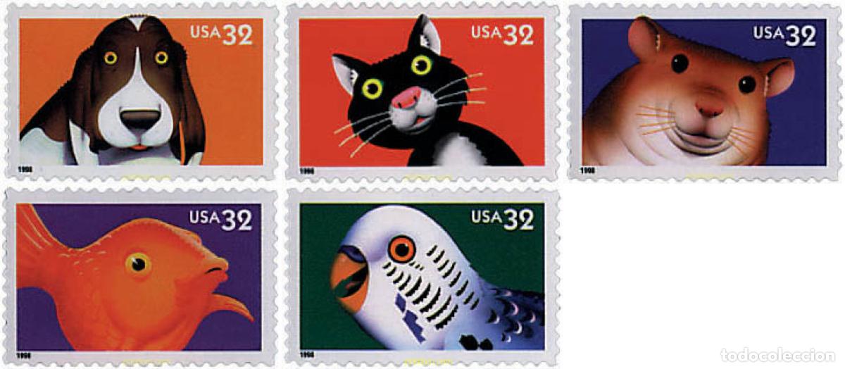 Sellos: 49304 MNH ESTADOS UNIDOS 1998 ANIMALES DE COMPA&Ntilde;IA