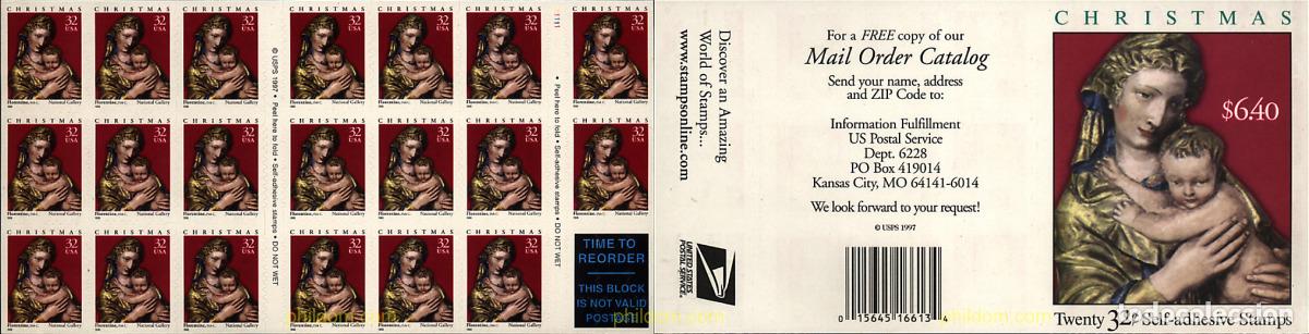 Sellos: 3307 MNH ESTADOS UNIDOS 1998 NAVIDAD