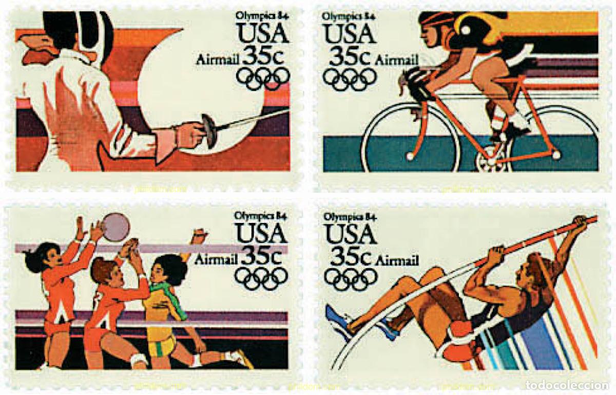 Sellos: 41445 MNH ESTADOS UNIDOS 1983 23 JUEGOS OLIMPICOS VERANO LOS ANGELES 1984