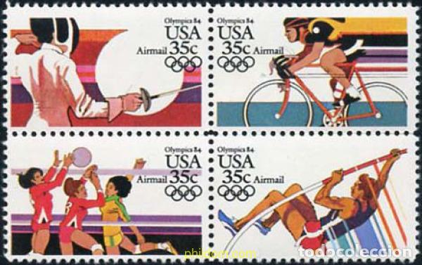Sellos: 134879 MNH ESTADOS UNIDOS 1983 23 JUEGOS OLIMPICOS VERANO LOS ANGELES 1984