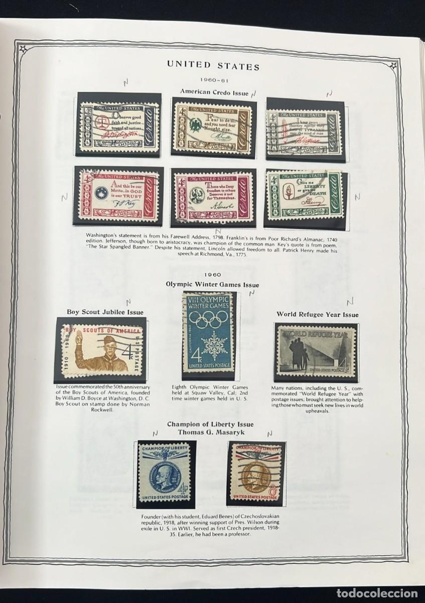 Sellos: Estados Unidos, 1941-1992 Colecci&oacute;n de sellos y Hojas bloque en usado, [2 &Aacute;lbumes Scott.]