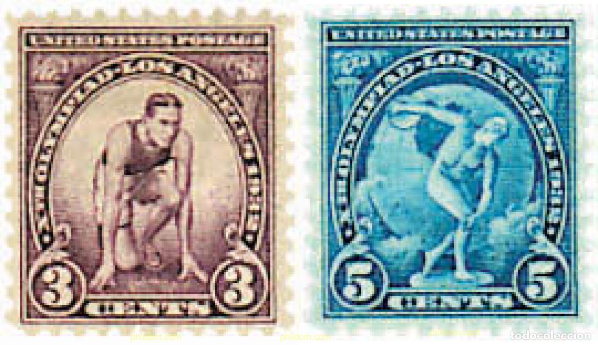 Sellos: 41415 MNH ESTADOS UNIDOS 1932 10 JUEGOS OLIMPICOS VERANO LOS ANGELES 1932