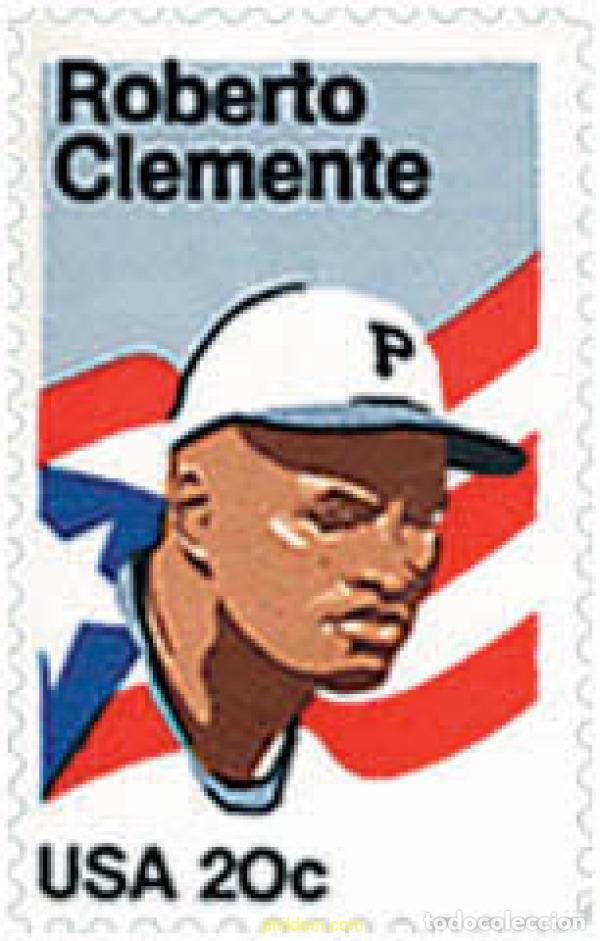Sellos: 69650 MNH ESTADOS UNIDOS 1984 HOMENAJE AL JUGADOR DE BEISBOL ROBERTO CLEMENTE