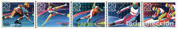 Sellos: 5773 MNH ESTADOS UNIDOS 1992 16 JUEGOS OLIMPICOS INVIERNO ALBERTVILLE 1992